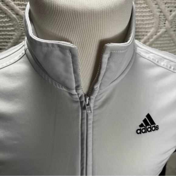 ADIDAS | Boys' Zip Up Track Jacket Sweatshirt Black and White XL - Picture 3 of 10